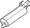 52855524AB Exhaust Muffler (Front)