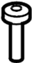 6105133AA Seat Belt Lap and Shoulder Belt Bolt (Lower)