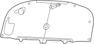 Image of Hood Insulation Pad image for your 2007 Dodge Ram 3500   