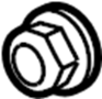 6509550AA Nut. Control. Arm. (Upper)