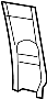 Body C-Pillar Trim Panel (Rear, Upper)