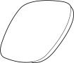 68067727AA Door Mirror Glass