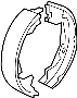 68026376AA Parking Brake Shoe