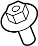 View Console Bolt. Hex Flange Head. Screw.  Full-Sized Product Image 1 of 2