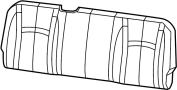View Seat Back Cushion Cover (Rear) Full-Sized Product Image 1 of 6