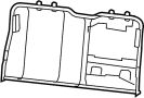 View Seat Back Frame (Rear) Full-Sized Product Image 1 of 8