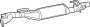 Pipe. Catalytic. (Front). Catalytic Converter.