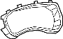 Image of Instrument Cluster Bezel image for your 2022 Ram 1500 Laramie Crew Cab Pickup Fleetside  