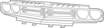 68043388AB Grille (Upper)