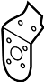View Fender Rail Reinforcement Bracket (Front) Full-Sized Product Image 1 of 1