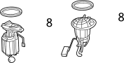 68643661AA Fuel Pump and Sender Assembly