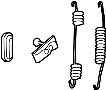 View Parking Brake Shoe Anchor Pin. Pin, Shoe Hold Down.  Full-Sized Product Image 1 of 1
