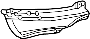 68143467AB Bumper Cover Heat Shield