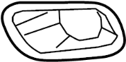 68203223AA Bumper Cover Spacer Panel