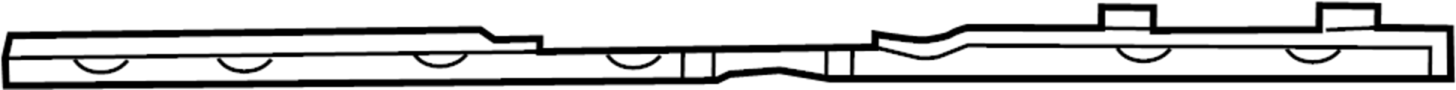 68109867AA Bumper Cover Spacer Panel Bracket (Upper)