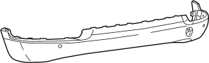 68352696AB Bumper Cover (Rear, Lower)