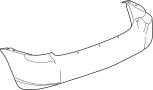 68021290AC Bumper Cover (Rear, Upper, Lower)