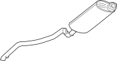 68025030AA Exhaust Muffler