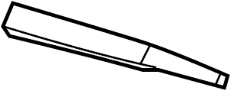 5174876AA Back Glass Wiper Blade (Rear)