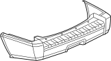 5183506AA Bumper Cover (Rear, Upper, Lower)
