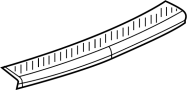 5183501AA Bumper Step Pad (Rear, Upper)