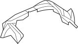 55157117AI Fender Splash Shield (Rear)