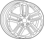 Image of Wheel image for your 2022 Jeep Wrangler Unlimited Sport S Sport Utility 2.0L A/T 