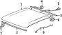 Image of Rod Assembly - Hood Stay. Support Rod. image for your 2020 Hyundai Ioniq   