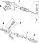 CLAMP - STEERING GEAR BOX MOUNTING. Pinion bracket. 