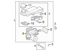Image of Brake Booster. Integrated Electric Booster. Includes: ABS Control. image for your Genesis