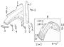 Diagram FENDER & COMPONENTS. for your Hyundai