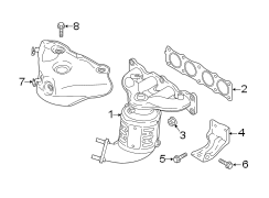 Catalytic Converter with Integrated Exhaust Manifold