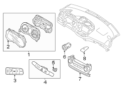 Switch Assembly - Side Crash Pad. 