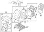 Diagram SEATS & TRACKS. PASSENGER SEAT COMPONENTS. for your Hyundai