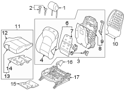 Seat Cushion Foam (Right, Front)