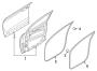 Diagram FRONT DOOR. DOOR & COMPONENTS. for your 2018 Hyundai Kona