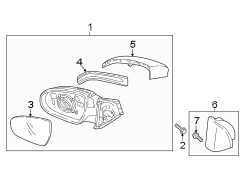 Diagram FRONT DOOR. OUTSIDE MIRRORS. for your 2011 Hyundai VELOSTER