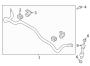 Diagram REAR SUSPENSION. STABILIZER BAR & COMPONENTS. for your Hyundai