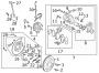 Diagram REAR SUSPENSION. BRAKE COMPONENTS. for your Hyundai