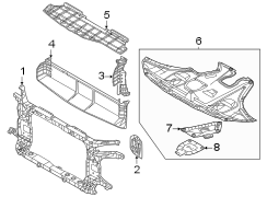 Radiator Support Air Deflector (Upper)