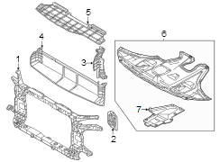 Radiator Support Air Deflector (Upper)