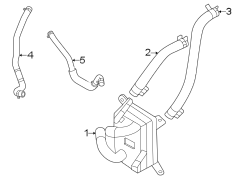 Diagram TRANS oil cooler lines. for your Hyundai