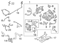 Image of Drive Motor Inverter Bracket image for your Hyundai