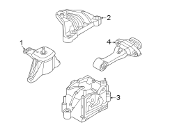 Image of Engine Mount (Front, Lower) image for your 2023 Hyundai Tucson  SEL Convenience Hybrid Sport Utility 