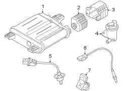 Diagram Emission system. Emission components. for your Hyundai