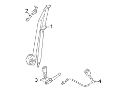 Seat Belt Lap and Shoulder Belt (Right, Front)