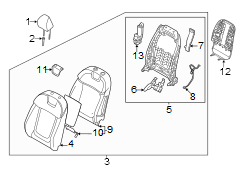 Seat Back Assembly (Left, Front)