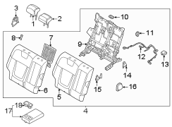 Seat Back Assembly (Right, Rear)