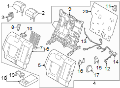 Headrest (Rear)