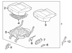 Seat Track Cover (Left, Front, Rear)